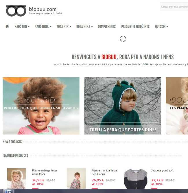 Imagen del portal de moda sostenible infantil Biobuu