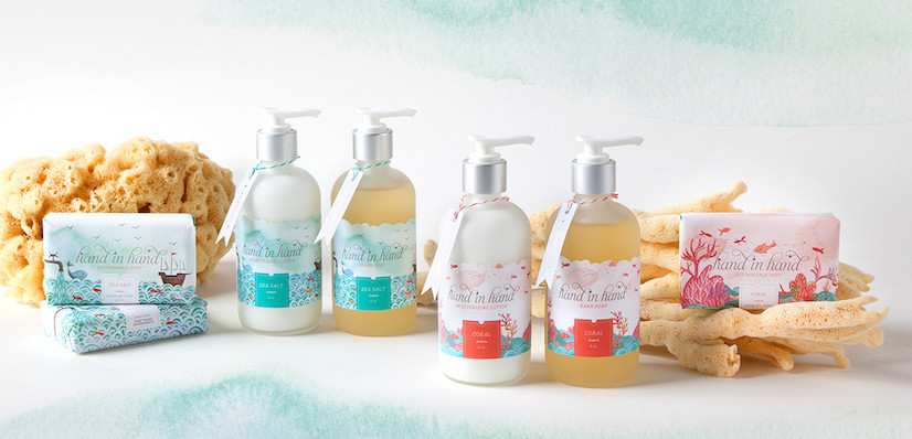 Hand in hand soap. Giving back